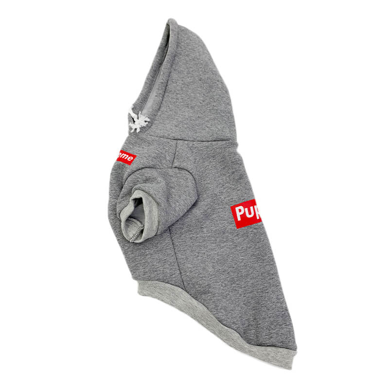 cocker spaniel planet shop pupreme grey hoodie