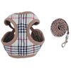 cocker planet plaid cocker spaniel harness leash